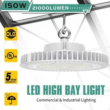 150W UFO LED High Bay Light Commercial Warehouse Lighting 21000LM 5000K Daylight
