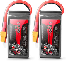 4S 1500Mah 100C 14.8V Lipo Battery Pack with XT60 Plug for Heli Airplane Drone F