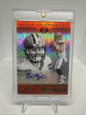 2018 Panini Illusions Baker Mayfield Rookie Endorsements-green 2/5