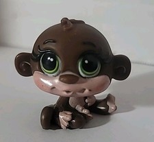 Littlest Pet Shop MONKEY LPS Rare Monkey Green Eyes