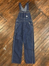 Vintage 70s Big Mac Overalls Denim Dark Wash Blue Size 32" Bibs