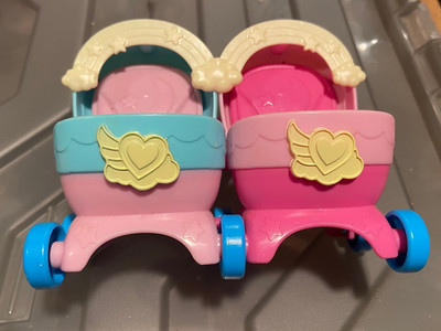 Disney Jr T.O.T.S. PLastic 5'' Double Stroller *Pre-Owned* r2