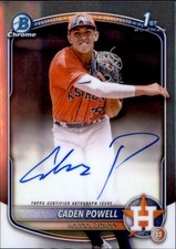 2025 Bowman Chrome #CPA-CPO Caden Powell Prospect Autographs