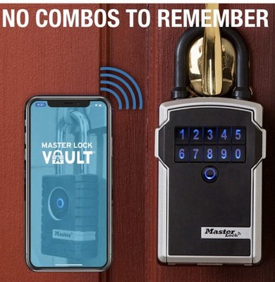 Master Lock Key Lock Box Safe Code Realtors Short-Term Rentals, 5 Keys, 5440EC
