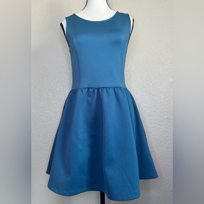 Vintage H&M Divided Cobalt Blue Skater Dress | Size S