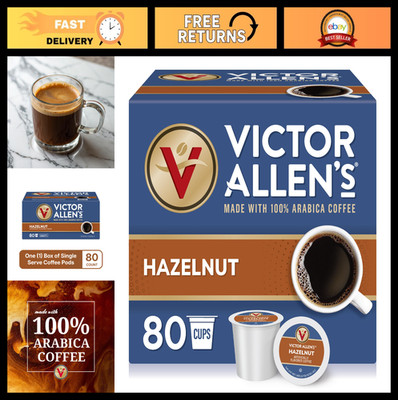 Hazelnut Flavored Medium Roast Coffee Pods, 80 Count, Single Serve for Keurig