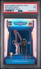 2020 PANINI DONRUSS OPTIC AIR DEFENSE HOLO #5 ANTHONY DAVIS PSA 7