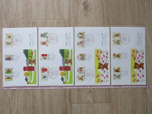 Japan Stamp First Day Cover Greetings Autumn 4 Covers Large format 2014