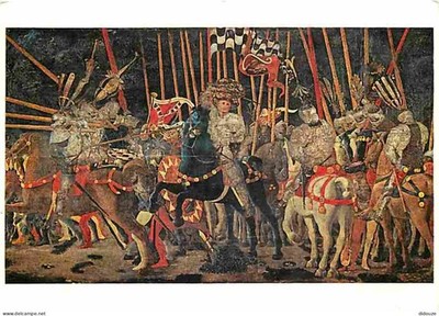 AK - Kunst - Malerei - Paolo di Dono Uccello - Schlacht von San Romano