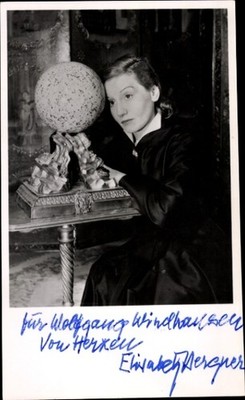 Foto Ak Schauspielerin Elisabeth Bergner, Portrait, Autogramm - 10875734