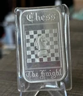 1973 MADISON MINT FINE SILVER ART BAR - CHESS SERIES - THE KNIGHT
