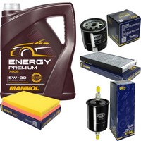 SCT Inspektionspaket 5L Mannol Energy 5W-30 FüR Opel Tigra Twintop Corsa C 1.4