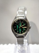 Seiko 2206-0390 Automatic Day-Date Vintage Green Dial Cut Glass
