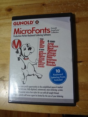 Gunold Microfonts CD ROM