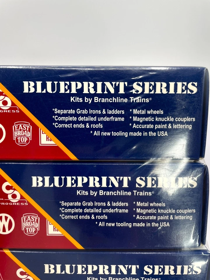 Branchline Blueprint Series HO Scale 40' ACF/URTX Reefer Model Train Kit 3-Pack - Image 3 of 4