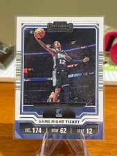 2023-24 Panini Contenders Basketball Ja Morant-#3 Game Night Ticket. Grizzlies!