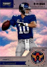 !!!    ELI MANNING  PLAYOFF  AIR COMMAND  FOOTBALL CARD  $$