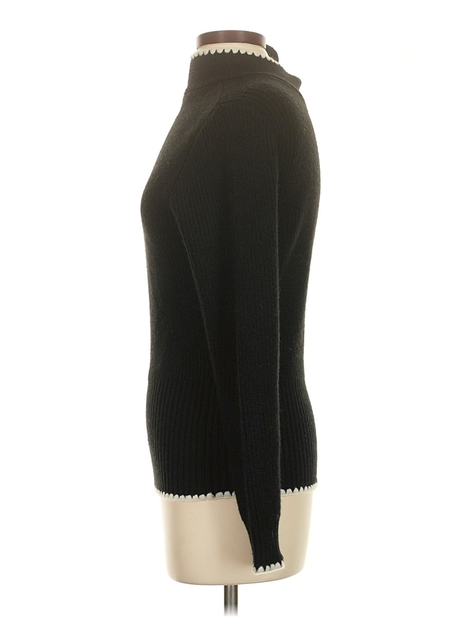 Cider Women Black Turtleneck Sweater XS View 4