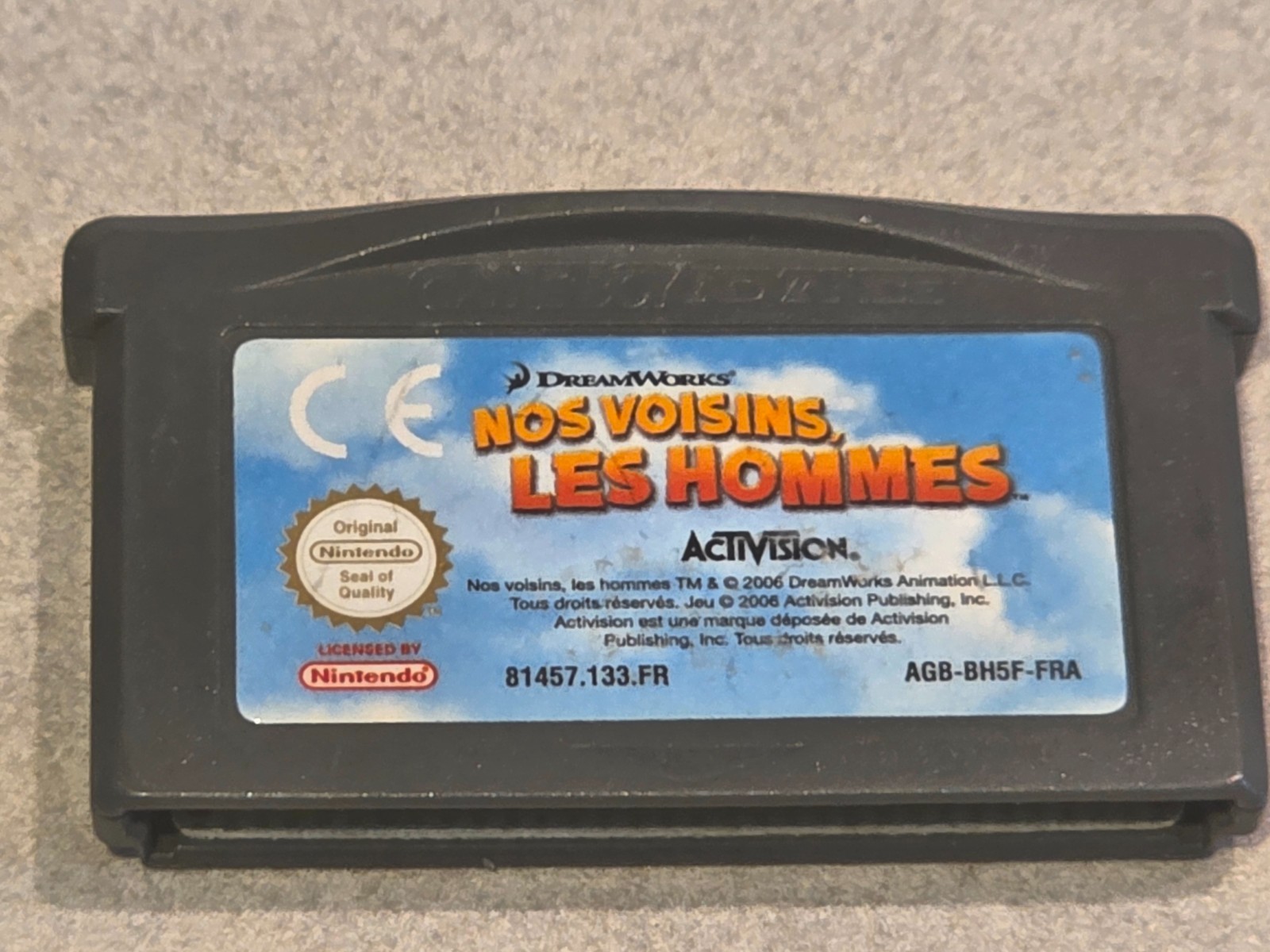 NOS VOISINS LES HOMMES NINTENDO GAMEBOY GAME BOY ADVANCE GBA