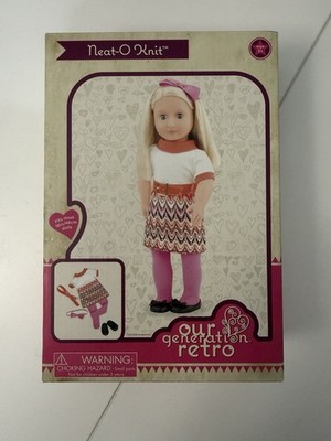 Our Generation Retro Neat-O Knit 18  Doll Dress  outfit NIB