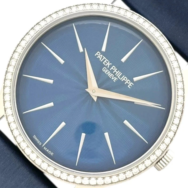 Patek Philippe — PATEK PHILIPPE Calatrava 200G-001 35mm WG Blue Dial Automatic 2021 #OKW1450