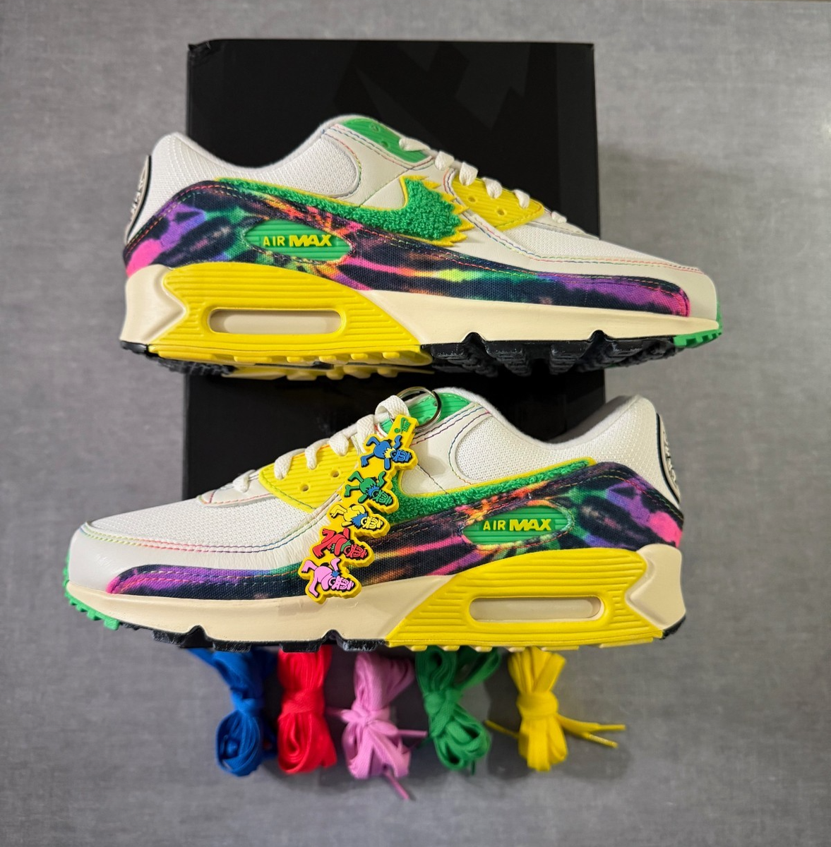 Nike Air Max 90 University of Oregon x Grateful Dead Size 10