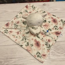 Gerber Modern Moments Lamb Lovey Plush Pink Flower Baby Security Blanket 115 