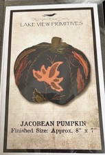 Lake View Primitives Pattern #501 - Jacobean Pumpkin - 8” x 7”