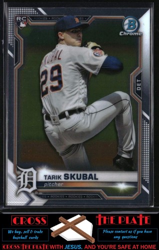 2021 Bowman Chrome Rookie Tarik Skubal Detroit Tigers #28