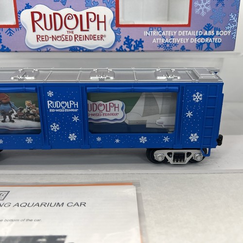 MTH RailKing 30-79183 Rudolph Red Nosed Reindeer Christmas Action Car New O - Picture 8 of 16