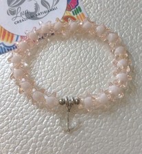 Handgefertigtes Armband mit Perlen Romantisch Handarbeit Schmuck Mädchen 