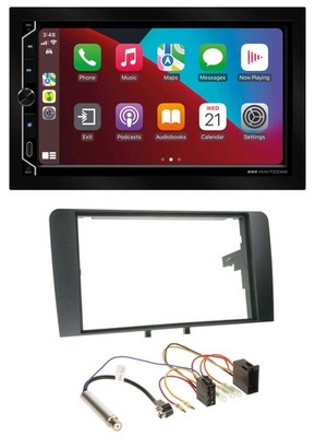 ESX 2DIN DAB USB MP3 Bluetooth Car Stereo for Audi A3 8P 2003-2006 ISO