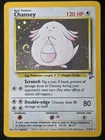 Chansey 3/130 Base Set 2 Holo Rare Pokemon Card - MP Swirl