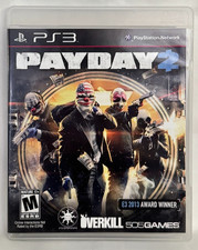 Payday 2 (Sony PlayStation 3, 2013) w/Manual Tested