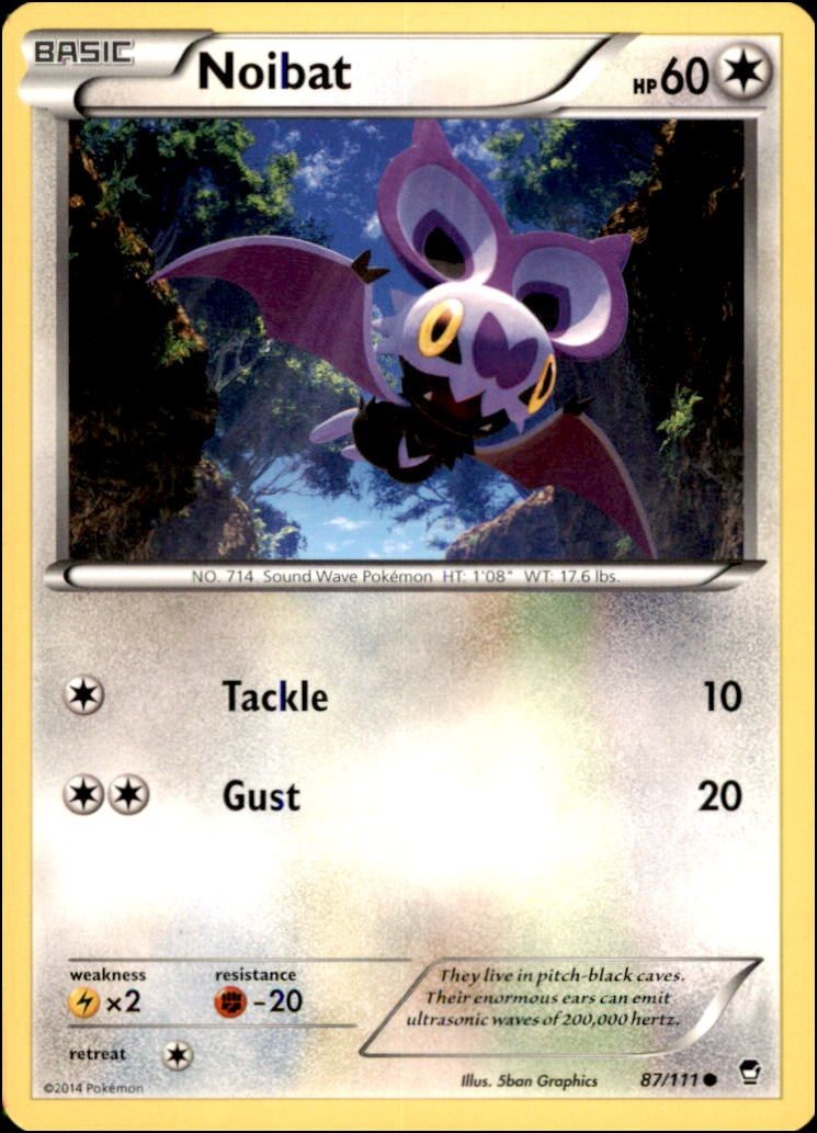 Pokemon - Noibat #87/111 - XY - Furious Fists Common