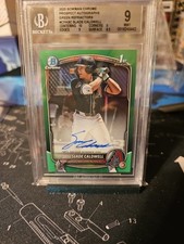 2025 Bowman Slade Caldwell True Green On Card Auto BGS9