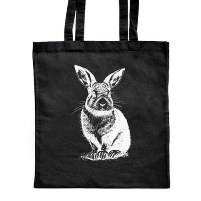Shopper-Tasche 'Brown Hase Rabbit' klassisch schwarz (ZB00020728)
