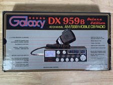 Vtg.Galaxy DX 959 Mobile CB Radio 40 Channel With Box And Mounting Hardware