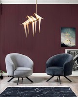 Graue Sesselgarnitur Designer Wohnzimmer 2X Polster Sessel PolstermöBel
