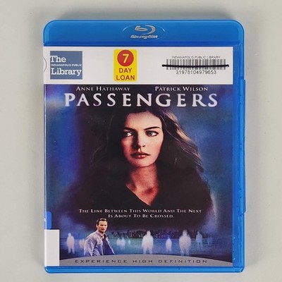 Passengers Blu-ray Movie Sony Pictures Anne Hathaway PG-13 Thriller Ex-Library