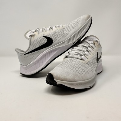Nike Air Zoom Pegasus 37 White Black Running Shoes Womens Size 9 (CJ0506-100)