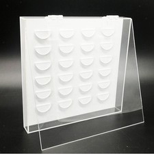 Boîte de rangement pour cils, compacte, anti-poussière, support pour palette