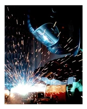 Industrial Welding Poster Wall Art - Dynamic Sparks Premium Quality