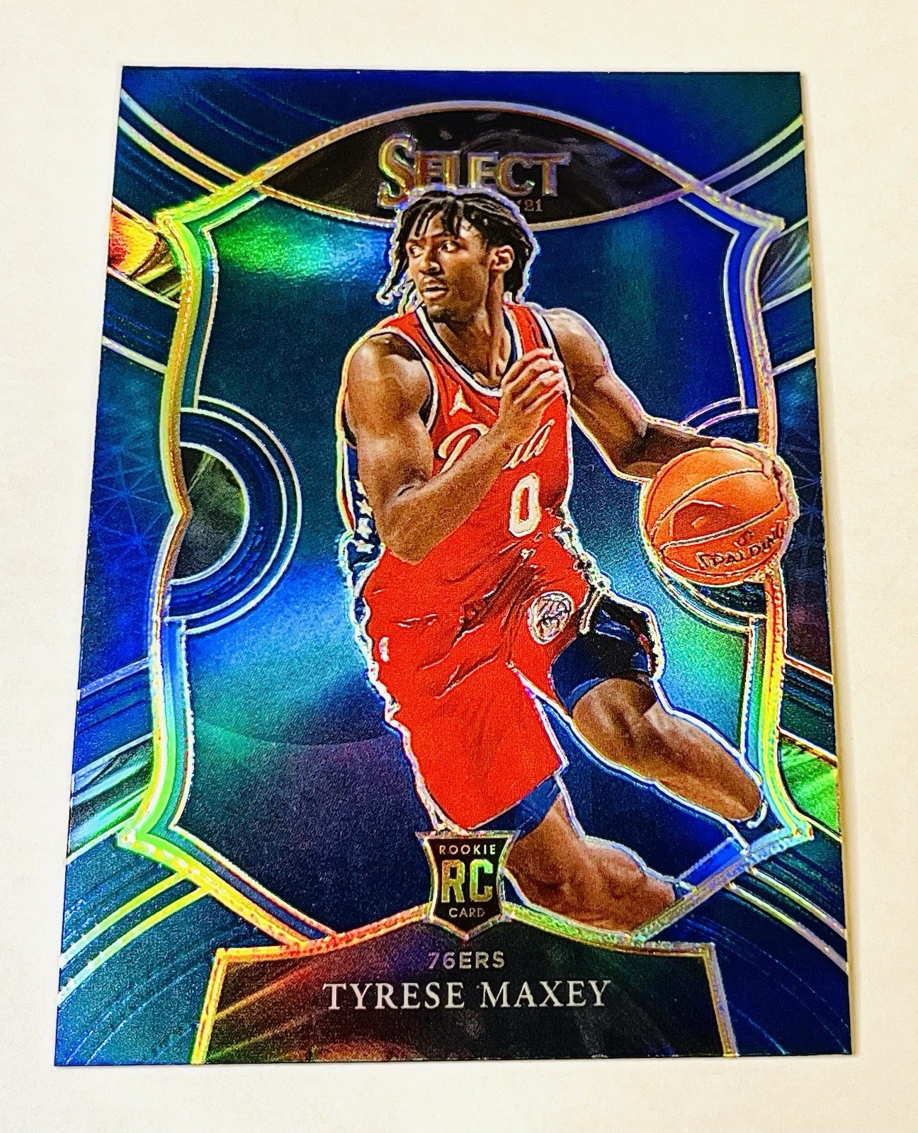 Tyrese Maxey 2020-21 Select #81 Blue Prizm Rookie RC Philadelphia 76er
