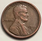 1918 S Lincoln Wheat Cent Penny San Francisco Early Date Nice Detail BN1731