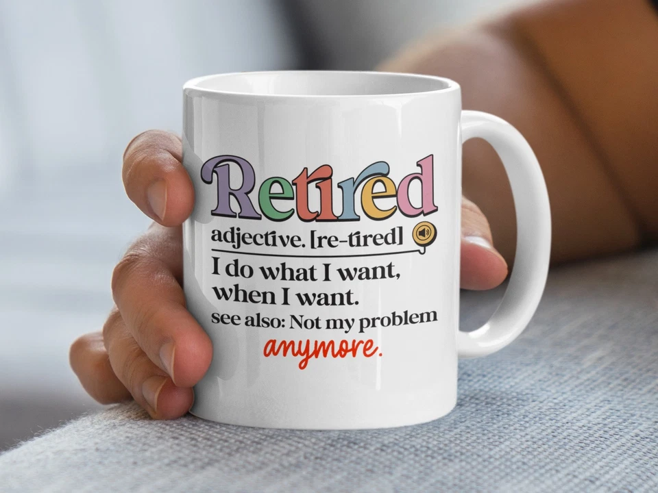 Funny Retirement Mug, Humorous Gift for Retirees, Coworkers, Men or Women - Image 3 of 4