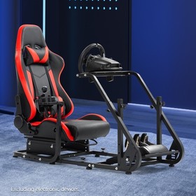 Supllueer G920 Stable Racing Sim Cockpit &Gaming Seat Fit Fanatec Logitech G923