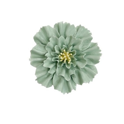 Carnation, 4.72'' 3D Handmade Porcelain Flower Wall Art Decor, 3D Ceramic Flow...