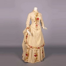 Victorian Dresses Rococo Bustle Dress Medieval Royal Court Princess Ball Gown