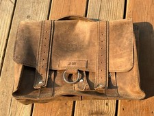 Copper River Bags Distressed Leather 15" Laptop Messenger Briefcase MADE IN USA!